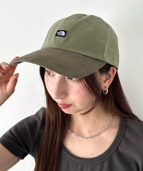 【】THE NORTH FACE(ザ・ノースフェイス)/コットン ワンポイント キャップ 配色 帽子/TNF MINI LOGO BALL CAP | IM5262010 | カーキ