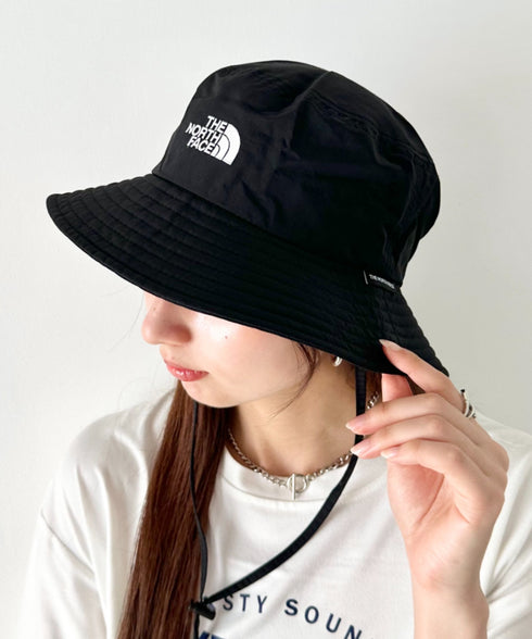 【】THE NORTH FACE(ザ・ノースフェイス)/吸湿速乾 冷感素材 ナイロンバケットハット サファリハット アドベンチャーハット ロゴ刺繍/TNF LIGHT BUCKET HAT | IM5262011 | ブラック