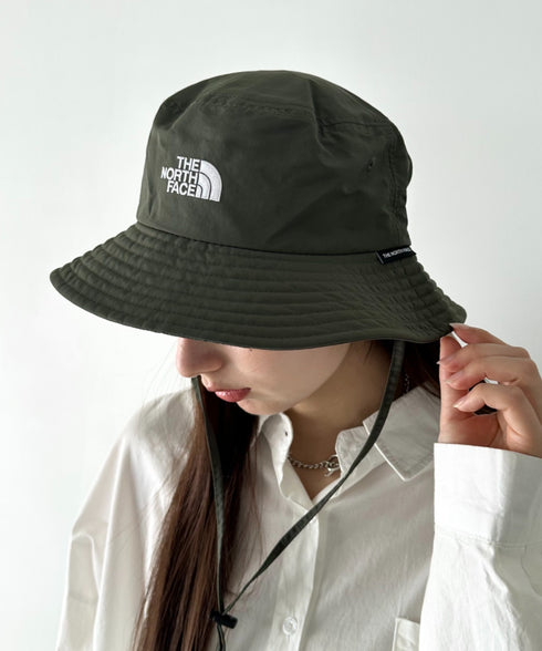 【】THE NORTH FACE(ザ・ノースフェイス)/吸湿速乾 冷感素材 ナイロンバケットハット サファリハット アドベンチャーハット ロゴ刺繍/TNF LIGHT BUCKET HAT | IM5262011 | カーキ