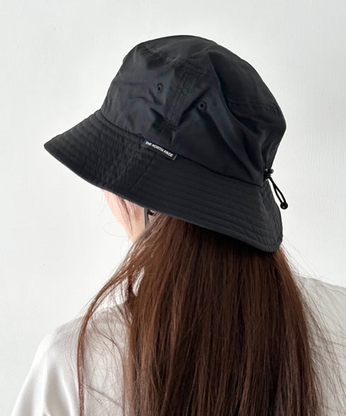 【】THE NORTH FACE(ザ・ノースフェイス)/吸湿速乾 冷感素材 ナイロンバケットハット サファリハット アドベンチャーハット ロゴ刺繍/TNF LIGHT BUCKET HAT | IM5262011 | ブラック