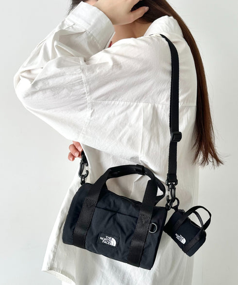 【】THE NORTH FACE(ザ・ノースフェイス)/軽量 ショルダー ロゴプリント ブリーズ ロール クロス バッグ/BREEZE ROLL CROSS BAG | IM1262012 | ブラック
