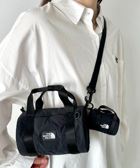 【】THE NORTH FACE(ザ・ノースフェイス)/軽量 ショルダー ロゴプリント ブリーズ ロール クロス バッグ/BREEZE ROLL CROSS BAG | IM1262012 | ブラック