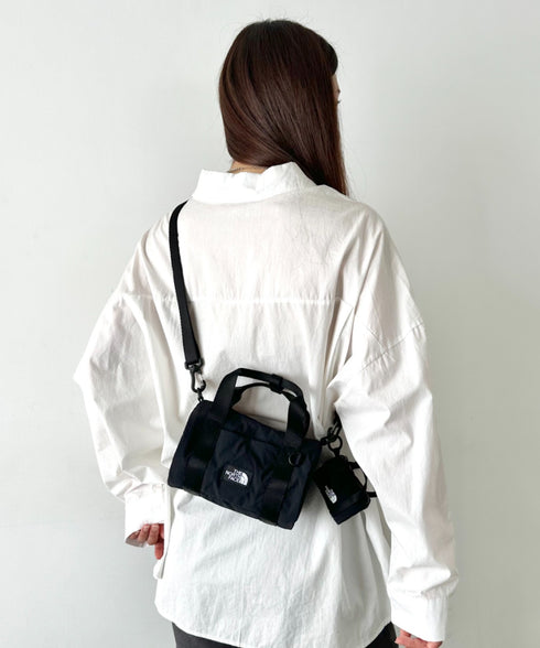 【】THE NORTH FACE(ザ・ノースフェイス)/軽量 ショルダー ロゴプリント ブリーズ ロール クロス バッグ/BREEZE ROLL CROSS BAG | IM1262012 | ブラック