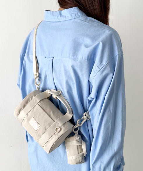 【】THE NORTH FACE(ザ・ノースフェイス)/軽量 ショルダー ロゴプリント ブリーズ ロール クロス バッグ/BREEZE ROLL CROSS BAG | IM1262012 | ホワイト