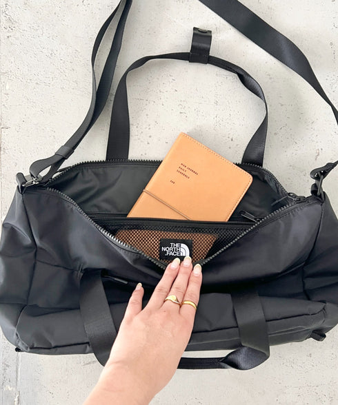 【】THE NORTH FACE(ザ・ノースフェイス)/軽量 2WAY エスピーダッフルバックスモール ロゴプリント /SP DUFFLE BAG S | IM1262014 | ブラック