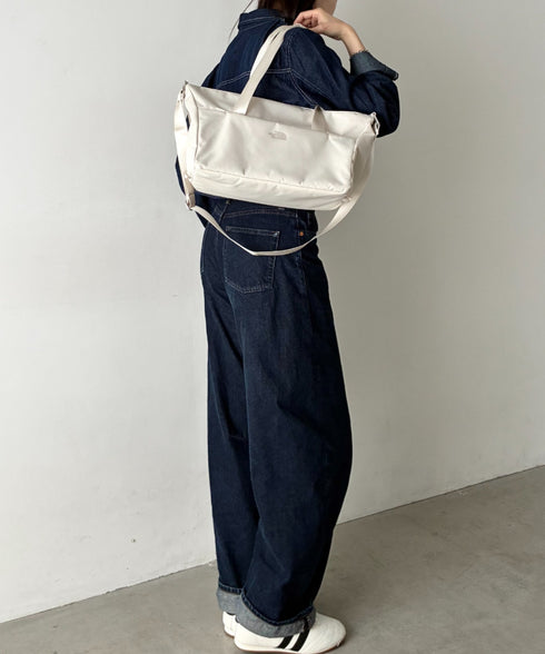 【】THE NORTH FACE(ザ・ノースフェイス)/軽量 2WAY エスピーダッフルバックスモール ロゴプリント /SP DUFFLE BAG S | IM1262014 | サンドベージュ
