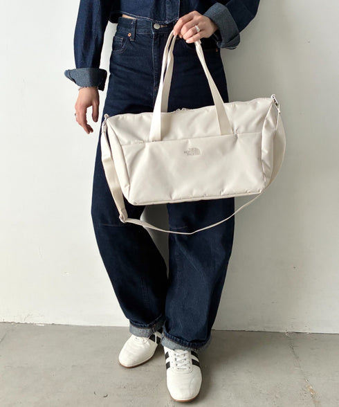 【】THE NORTH FACE(ザ・ノースフェイス)/軽量 2WAY エスピーダッフルバックスモール ロゴプリント /SP DUFFLE BAG S | IM1262014 | サンドベージュ
