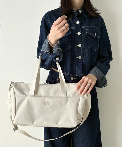 【】THE NORTH FACE(ザ・ノースフェイス)/軽量 2WAY エスピーダッフルバックスモール ロゴプリント /SP DUFFLE BAG S | IM1262014 | サンドベージュ