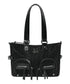 MUCENT(ムセント)/A4サイズ収納可 大容量 レオパード メタルロゴ ショルダーバッグ/ROZAN LEOPARD METAL LOGO SHOULDER BAG | AT1262015 | ブラック