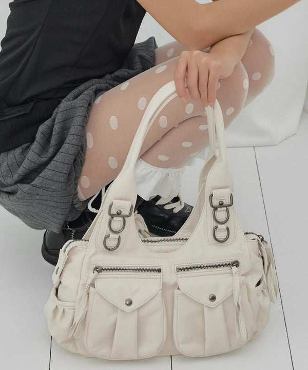 FANCY CLUB(ファンシークラブ)/大容量 ショルダー トート ホーボーバッグ/RANMA HOBO BAG | AT1262016 | アイボリー