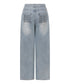 MUCENT(ムセント)/バック レタリング ワイド デニムパンツ/NOVA BACK LETTERING WIDE DENIM PANTS | AT2262017 | ライトブルー