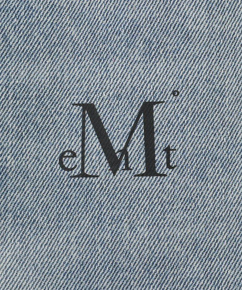 MUCENT(ムセント)/バック レタリング ワイド デニムパンツ/NOVA BACK LETTERING WIDE DENIM PANTS | AT2262017 | ライトブルー