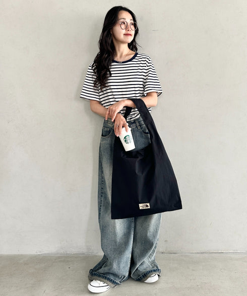 【】THE NORTH FACE(ザ・ノースフェイス)/A4収納可 トートバッグ サブバッグ エコバッグ/WL TRIG BAG | IM1262019 | ブラック