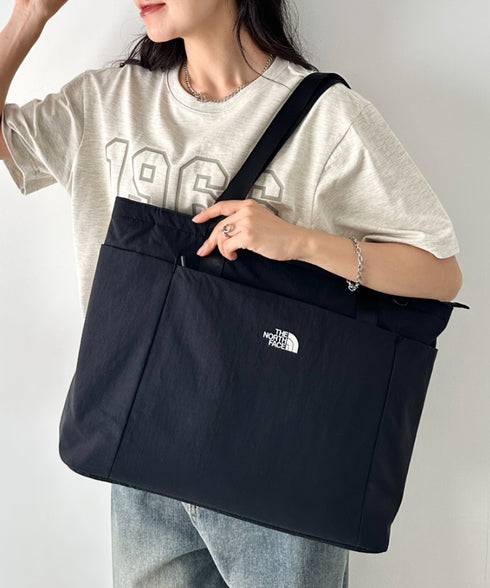 【】THE NORTH FACE(ザ・ノースフェイス)/PC A4収納可 大容量 トートバッグ ロゴプリント / LINDEN TOTE BAG | IM1262021 | ブラック