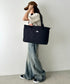 【】THE NORTH FACE(ザ・ノースフェイス)/PC A4収納可 大容量 トートバッグ ロゴプリント / LINDEN TOTE BAG | IM1262021 | ブラック