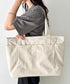 【】THE NORTH FACE(ザ・ノースフェイス)/PC A4収納可 大容量 トートバッグ ロゴプリント / LINDEN TOTE BAG | IM1262021 | クリーム
