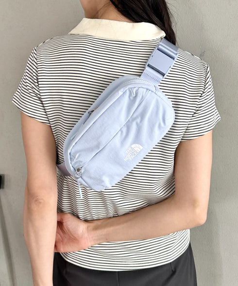 【】THE NORTH FACE(ザ・ノースフェイス)/ボディバッグ ウエストポーチ ヒップサック ロゴプリント/LINDEN HIP SACK | IM1262022 | ライトブルー