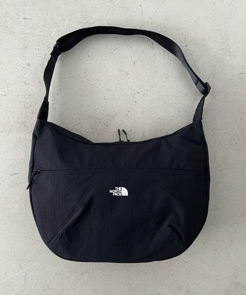 【】THE NORTH FACE(ザ・ノースフェイス)/2WAY ロゴプリント ショルダーバッグ ホーボーバッグ/LINDEN HOBO CROSSBODY | IM1262023 | チャコールグレー