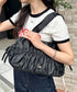 【】THE NORTH FACE(ザ・ノースフェイス)/ショルダートートバッグ ギャザーデザイン ロゴプレート/BONNEY SR SHOULDER TOTE | IM1262024 | ブラック