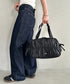 【】THE NORTH FACE(ザ・ノースフェイス)/ショルダートートバッグ ギャザーデザイン ロゴプレート/BONNEY SR SHOULDER TOTE | IM1262024 | ブラック