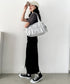 【】THE NORTH FACE(ザ・ノースフェイス)/ショルダートートバッグ ギャザーデザイン ロゴプレート/BONNEY SR SHOULDER TOTE | IM1262024 | ライトグレー