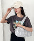 【】THE NORTH FACE(ザ・ノースフェイス)/ショルダートートバッグ ギャザーデザイン ロゴプレート/BONNEY SR SHOULDER TOTE | IM1262024 | ライトグレー