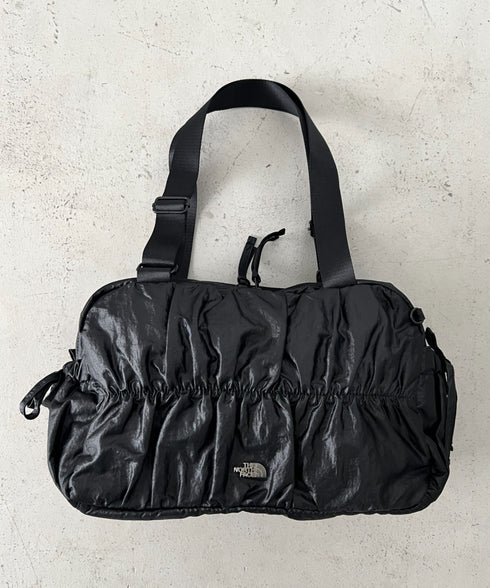 【】THE NORTH FACE(ザ・ノースフェイス)/ショルダートートバッグ ギャザーデザイン ロゴプレート/BONNEY SR SHOULDER TOTE | IM1262024 | ブラック