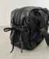 【】THE NORTH FACE(ザ・ノースフェイス)/ショルダートートバッグ ギャザーデザイン ロゴプレート/BONNEY SR SHOULDER TOTE | IM1262024 | ブラック