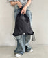 【】THE NORTH FACE(ザ・ノースフェイス)/ナップサック サブバッグ メッシュ シューズバッグ ロゴプリント/STANDARD MULTI BAG | IM1262025 | ブラック