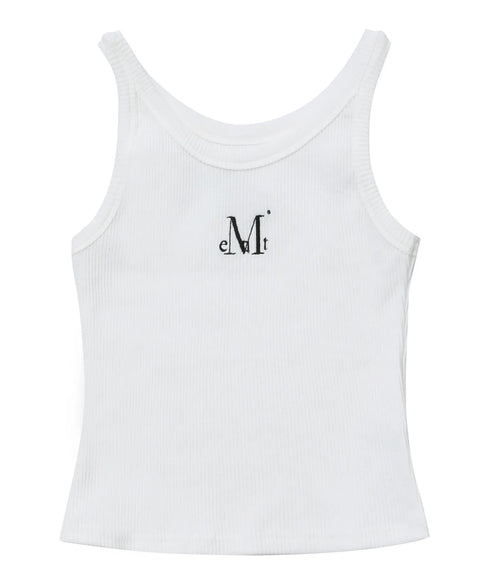 MUCENT(ムセント)/バック ディティール スリーブレス アメスリ タンクトップ/BACK DETAIL SIGNATURE SLEEVELESS | AT2262042 | ホワイト