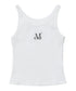 MUCENT(ムセント)/バック ディティール スリーブレス アメスリ タンクトップ/BACK DETAIL SIGNATURE SLEEVELESS | AT2262042 | ホワイト