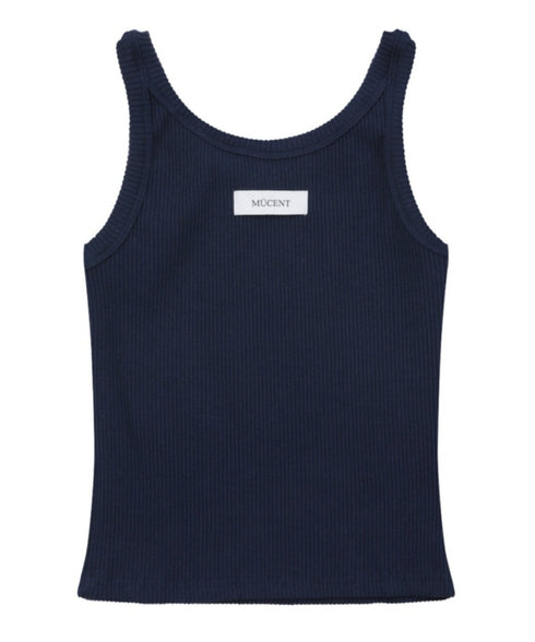 MUCENT(ムセント)/バック ディティール スリーブレス アメスリ タンクトップ/BACK DETAIL SIGNATURE SLEEVELESS | AT2262042 | ネイビー