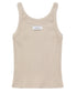 MUCENT(ムセント)/バック ディティール スリーブレス アメスリ タンクトップ/BACK DETAIL SIGNATURE SLEEVELESS | AT2262042 | ベージュ