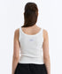 MUCENT(ムセント)/バック ディティール スリーブレス アメスリ タンクトップ/BACK DETAIL SIGNATURE SLEEVELESS | AT2262042 | ホワイト