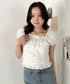 タックフリル花柄レースブラウス | CL2262036 | ホワイト