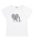 MUCENT(ムセント)/レオパード ヒョウ柄 ハート ハーフ クロップド Tシャツ トップス/SIERRA LEOPARD HEART HALF T UNISEX | AT2262062 | ホワイト系その他