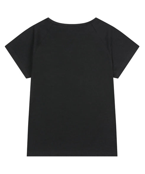 MUCENT(ムセント)/レオパード ヒョウ柄 ハート ハーフ クロップド Tシャツ トップス/SIERRA LEOPARD HEART HALF T UNISEX | AT2262062 | ブラック