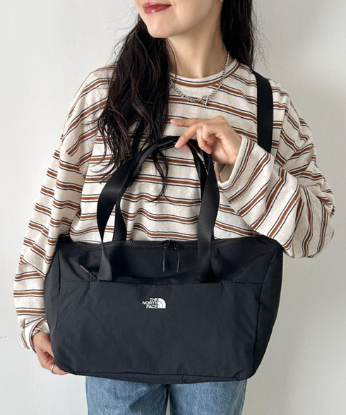 【】THE NORTH FACE(ザ・ノースフェイス)/2WAY 大容量 PC収納可 ショルダー トラベル ダッフルバッグ ロゴプリント/LINDEN DUFFLE BAG S | IM1262063 | ブラック