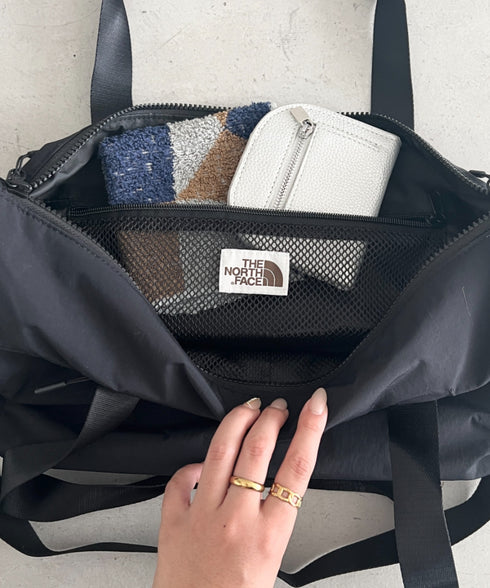 【】THE NORTH FACE(ザ・ノースフェイス)/2WAY 大容量 PC収納可 ショルダー トラベル ダッフルバッグ ロゴプリント/LINDEN DUFFLE BAG S | IM1262063 | クリーム