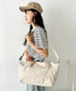 【】THE NORTH FACE(ザ・ノースフェイス)/2WAY 大容量 PC収納可 ショルダー トラベル ダッフルバッグ ロゴプリント/LINDEN DUFFLE BAG S | IM1262063 | クリーム