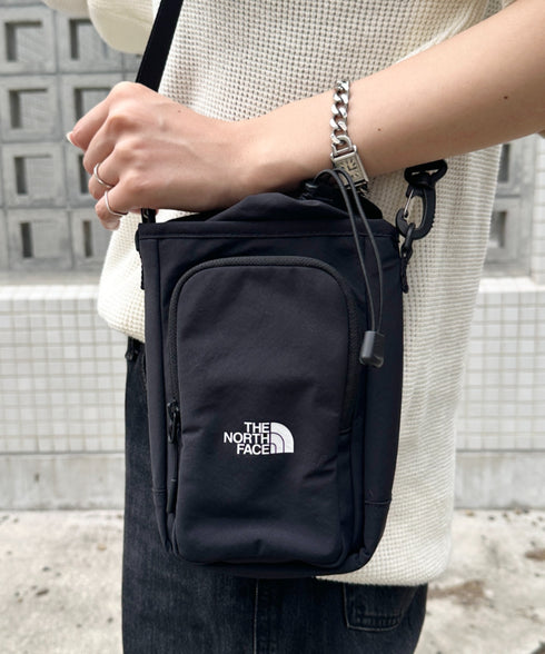 【】THE NORTH FACE(ザ・ノースフェイス)/ロゴプリント ミニマルチポーチ ショルダー スマホショルダー 財布 ポーチ サコッシュ/LINDEN BOTTLE CROSS BAG | IM1262064 | ブラック