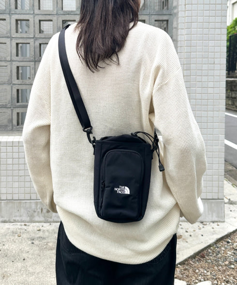 【】THE NORTH FACE(ザ・ノースフェイス)/ロゴプリント ミニマルチポーチ ショルダー スマホショルダー 財布 ポーチ サコッシュ/LINDEN BOTTLE CROSS BAG | IM1262064 | ブラック