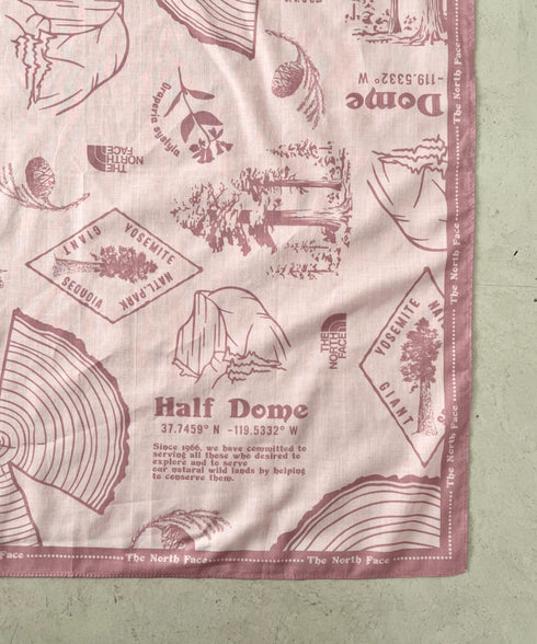 THE NORTH FACE(ザ・ノースフェイス)/コットン プリント バンダナ スカーフ/BANDANA_PINE CONE | IM6262065 | ピンク