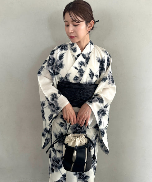 浴衣2点セット(浴衣/帯)選べる6柄♪1枚仕立てで着付け楽々 1人で着られる(浴衣/帯)■動画あり | MD2262041 | その他5
