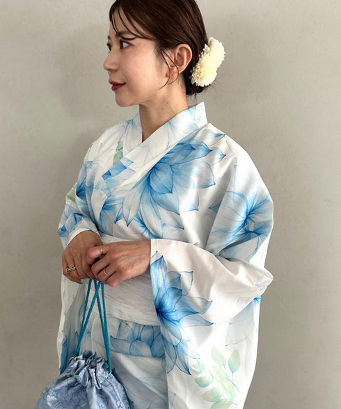 浴衣2点セット(浴衣/帯)選べる6柄♪1枚仕立てで着付け楽々 1人で着られる(浴衣/帯)■動画あり | MD2262041 | その他1