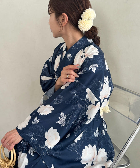 浴衣2点セット(浴衣/帯)選べる6柄♪1枚仕立てで着付け楽々 1人で着られる(浴衣/帯)■動画あり | MD2262041 | その他3