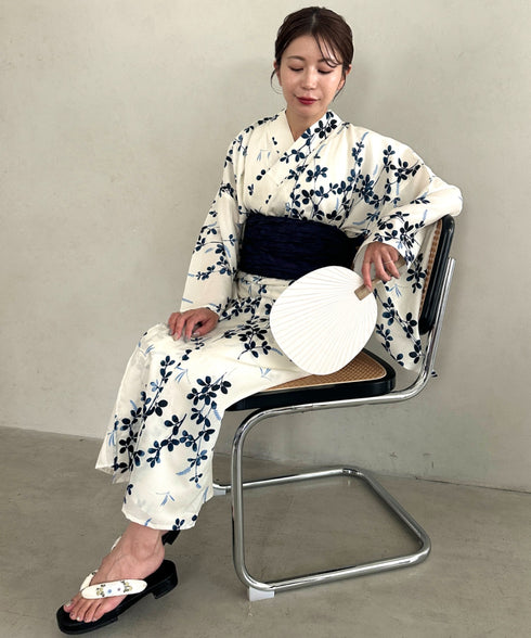 浴衣2点セット(浴衣/帯)選べる6柄♪1枚仕立てで着付け楽々 1人で着られる(浴衣/帯)■動画あり | MD2262041 | その他4