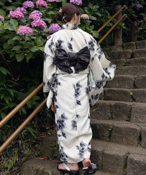 浴衣2点セット(浴衣/帯)選べる6柄♪1枚仕立てで着付け楽々 1人で着られる(浴衣/帯)■動画あり | MD2262041 | その他5