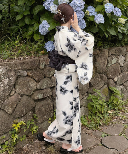 浴衣2点セット(浴衣/帯)選べる6柄♪1枚仕立てで着付け楽々 1人で着られる(浴衣/帯)■動画あり | MD2262041 | その他5