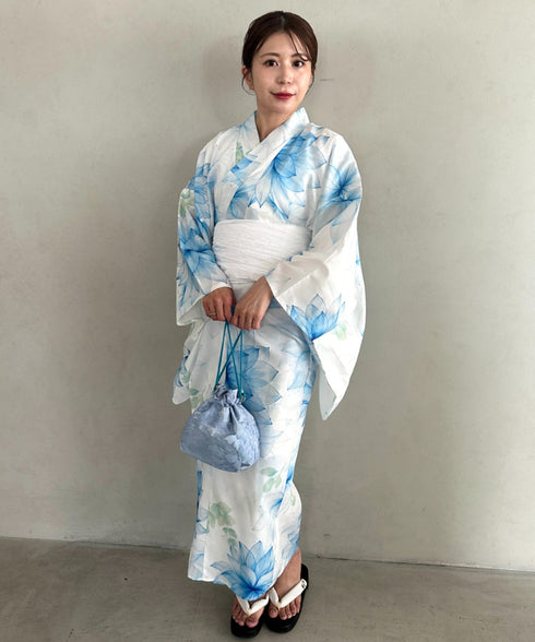浴衣2点セット(浴衣/帯)選べる6柄♪1枚仕立てで着付け楽々 1人で着られる(浴衣/帯)■動画あり | MD2262041 | その他1